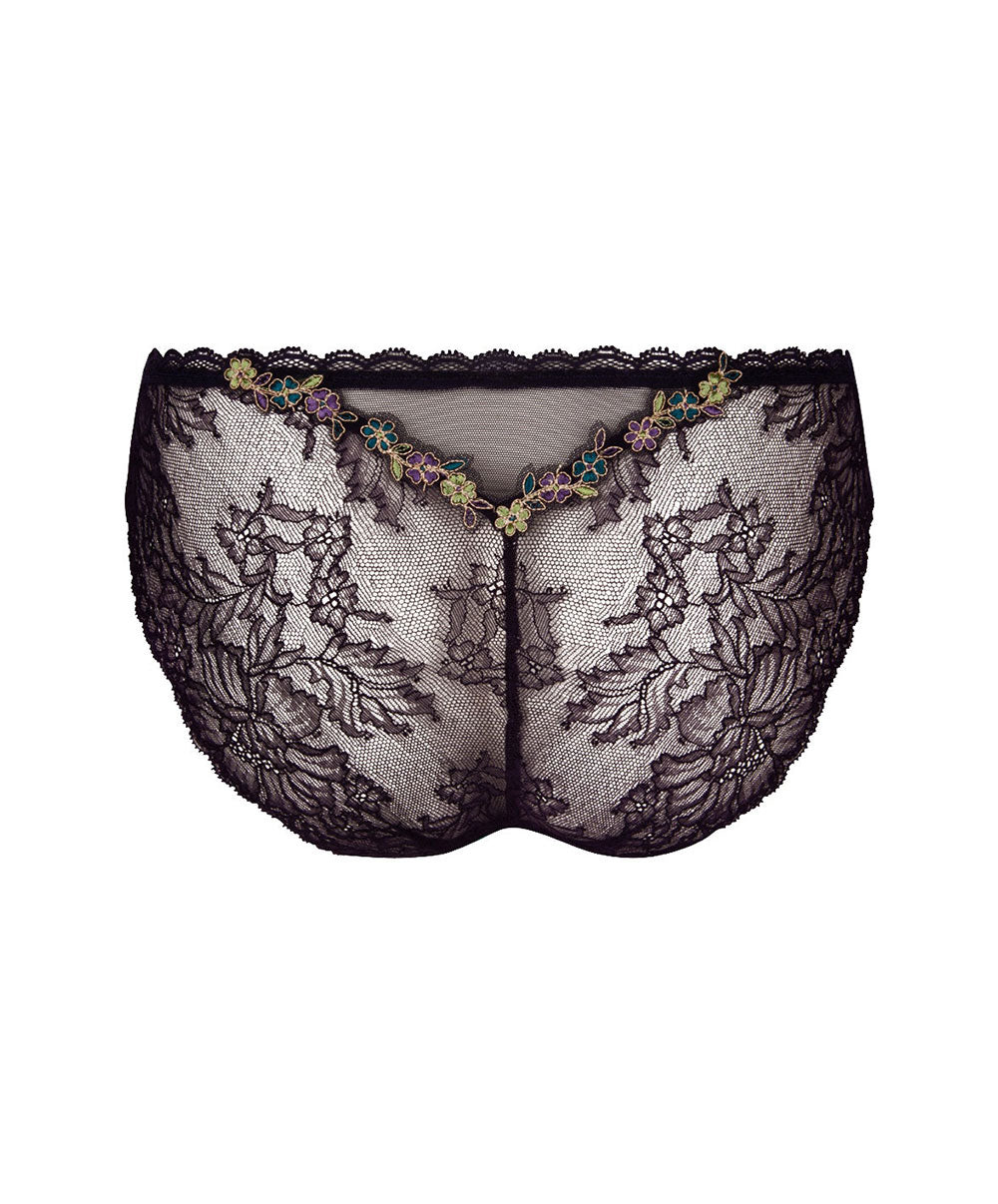 Slip "Séduction" Lise Charmel Dentelle Cashmer emaux cashmer (=prune) ACH0751-EC