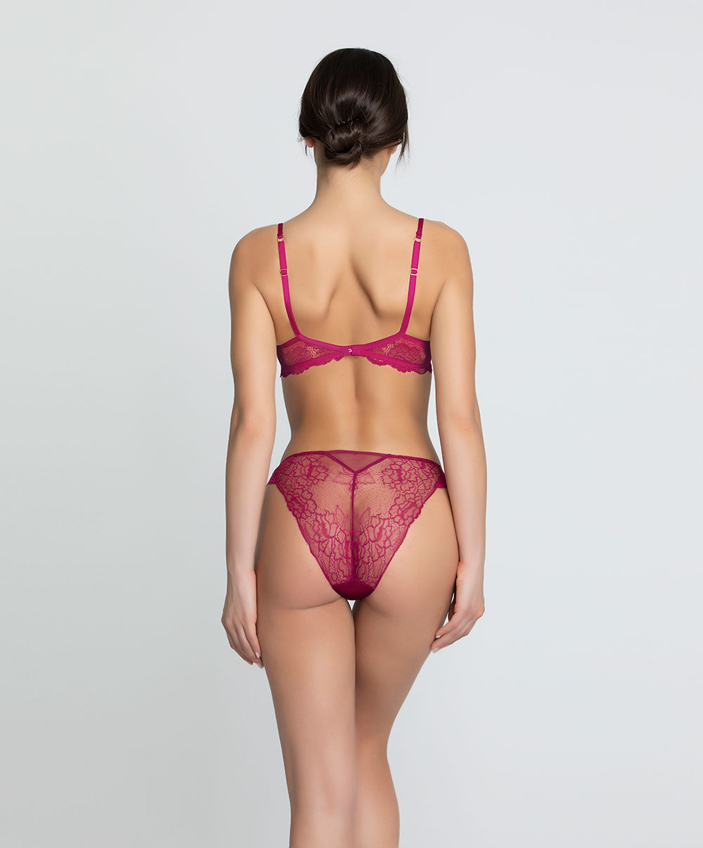 Culotte italienne Lise Charmel Sublime en Dentelle fuchsia ACH0713-FS