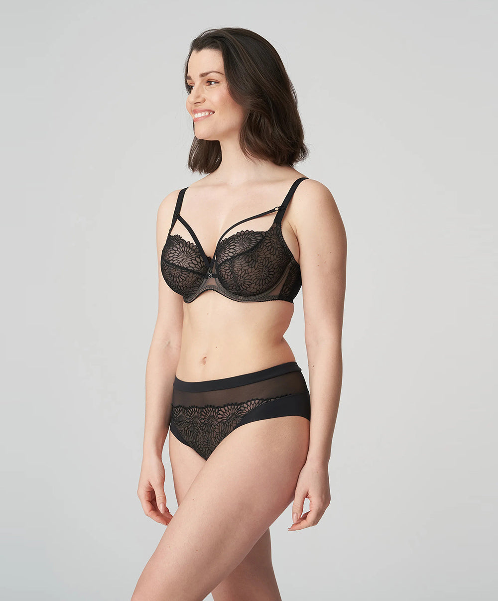 Slip taille haute femme PrimaDonna Sophora noir 0563181-ZWA