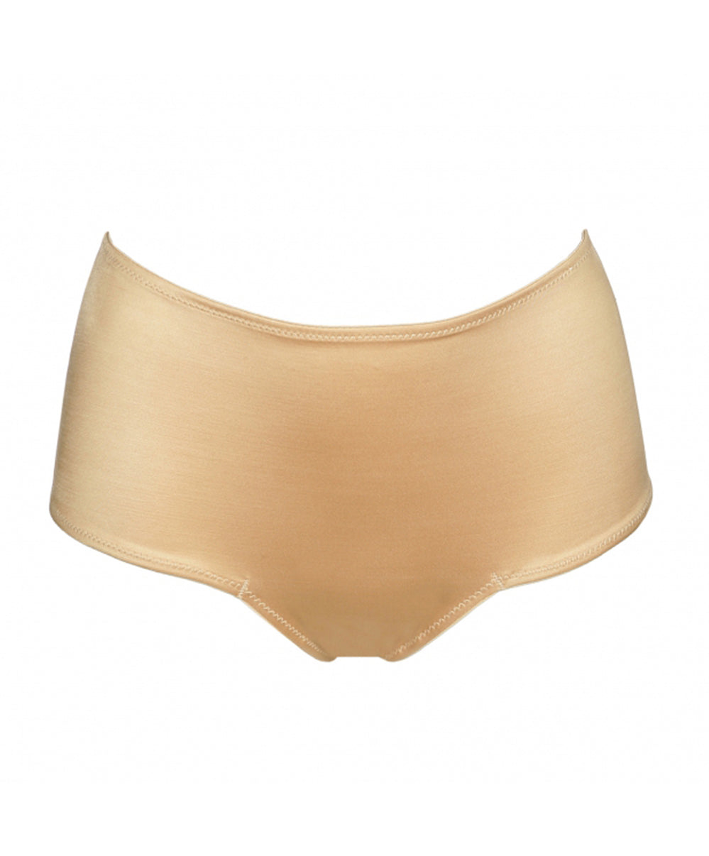 Slip taille haute invisible PrimaDonna Satin cognac 0561331-COG