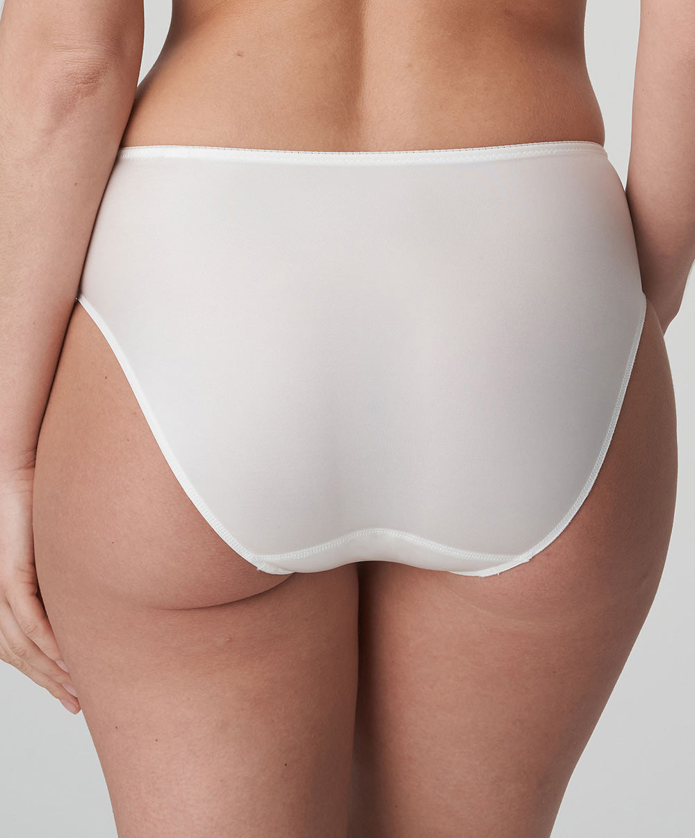 Slip taille haute invisible PrimaDonna Satin noir 0561331-NAT