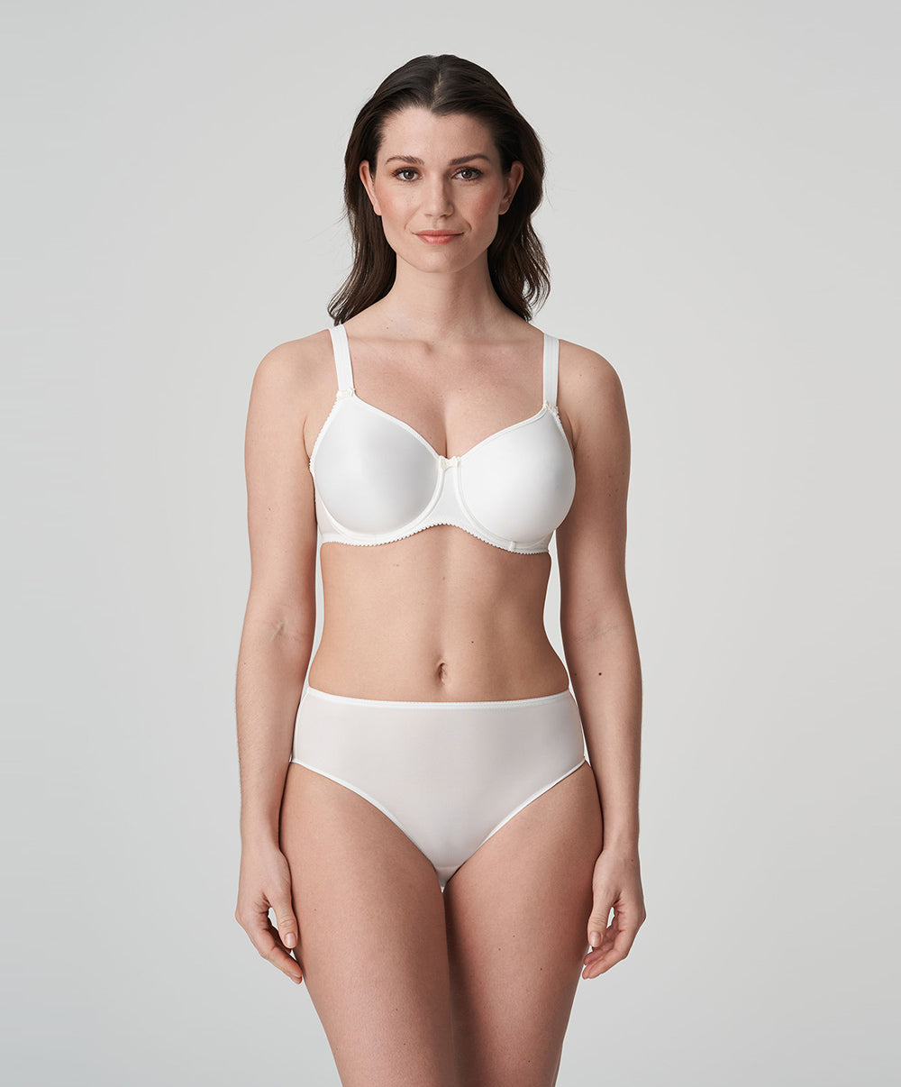 Slip taille haute invisible PrimaDonna Satin noir 0561331-NAT