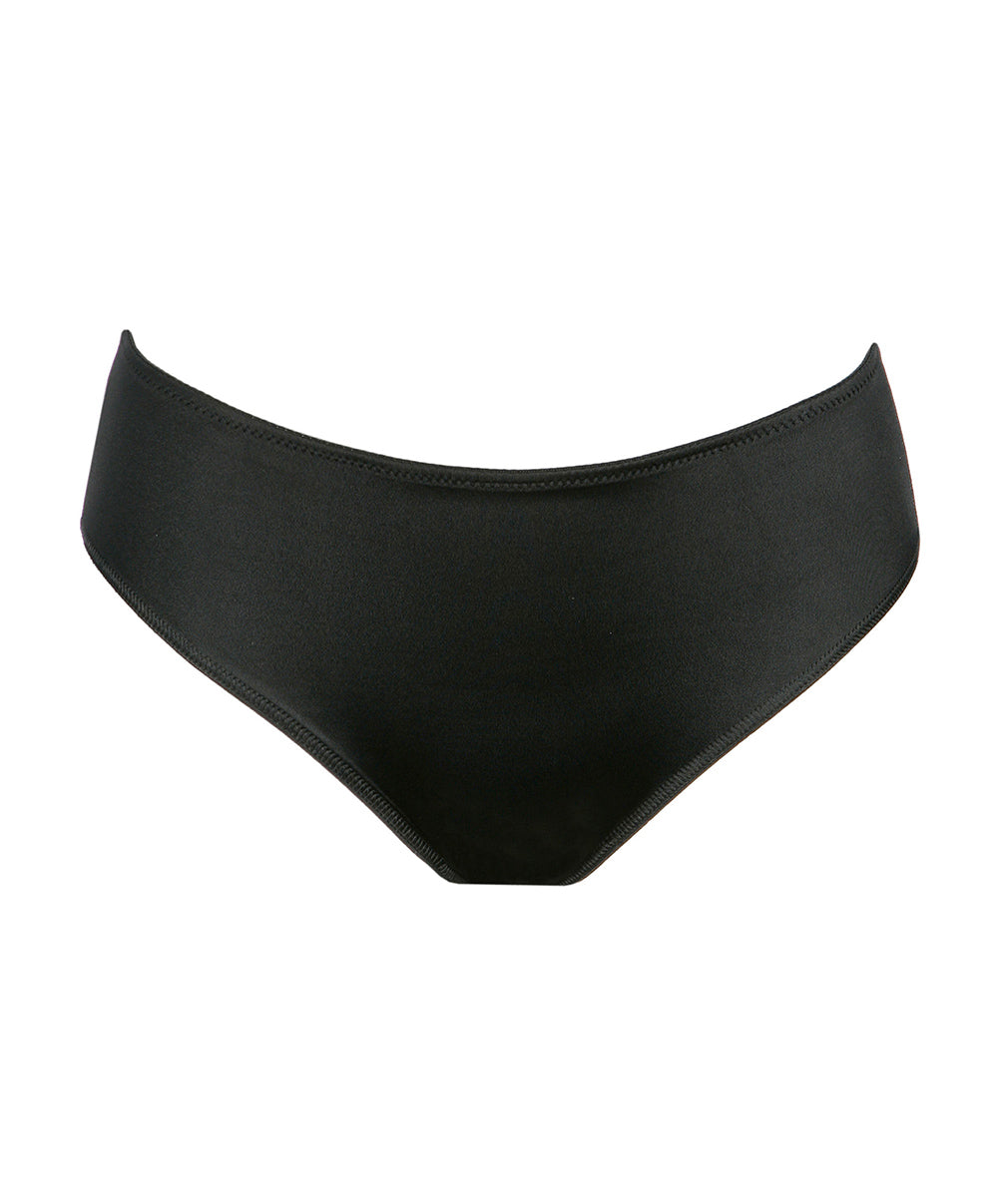 Slip taille haute invisible PrimaDonna Satin noir 0561331-ZWA