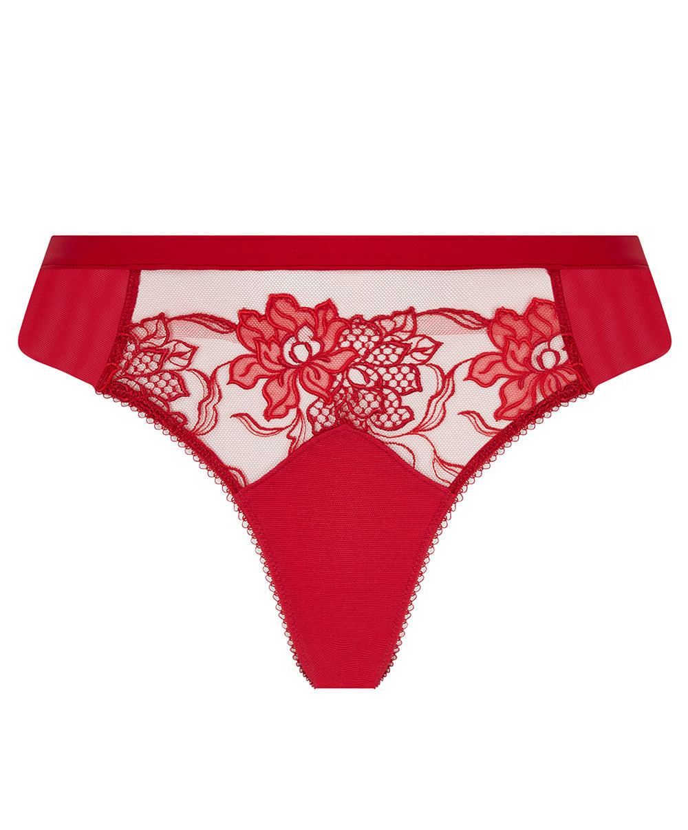 Slip tanga Lise Charmel Adorable en Sexy rouge effusion ACH0185-RE