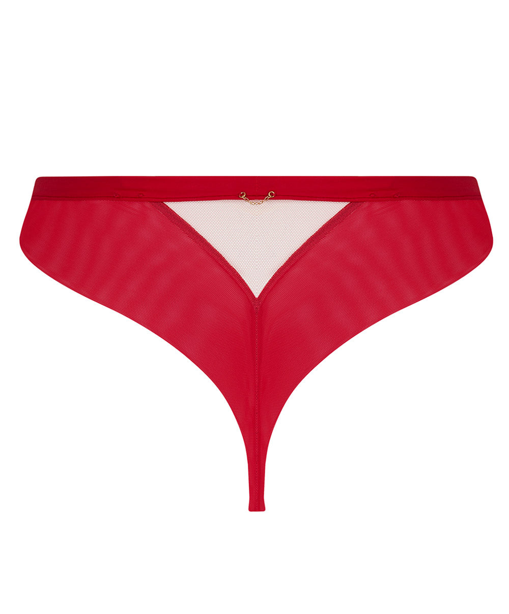 Slip tanga Lise Charmel Adorable en Sexy rouge effusion ACH0185-RE
