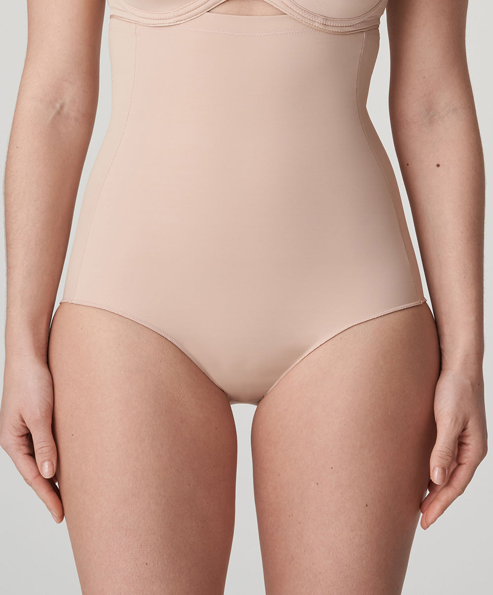Slip ventre plat gainant taille très haute PrimaDonna Perle café au lait 0562344-CAL