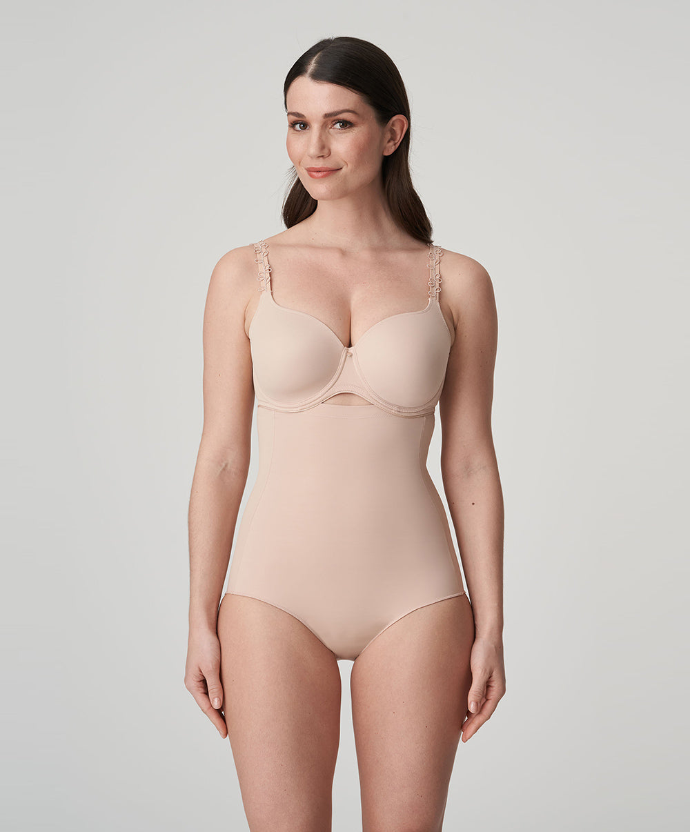 Slip ventre plat gainant taille très haute PrimaDonna Perle café au lait 0562344-CAL