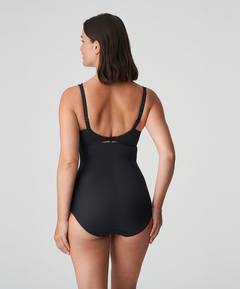 Slip ventre plat gainant taille très haute PrimaDonna Perle charbon 0562344-CHB