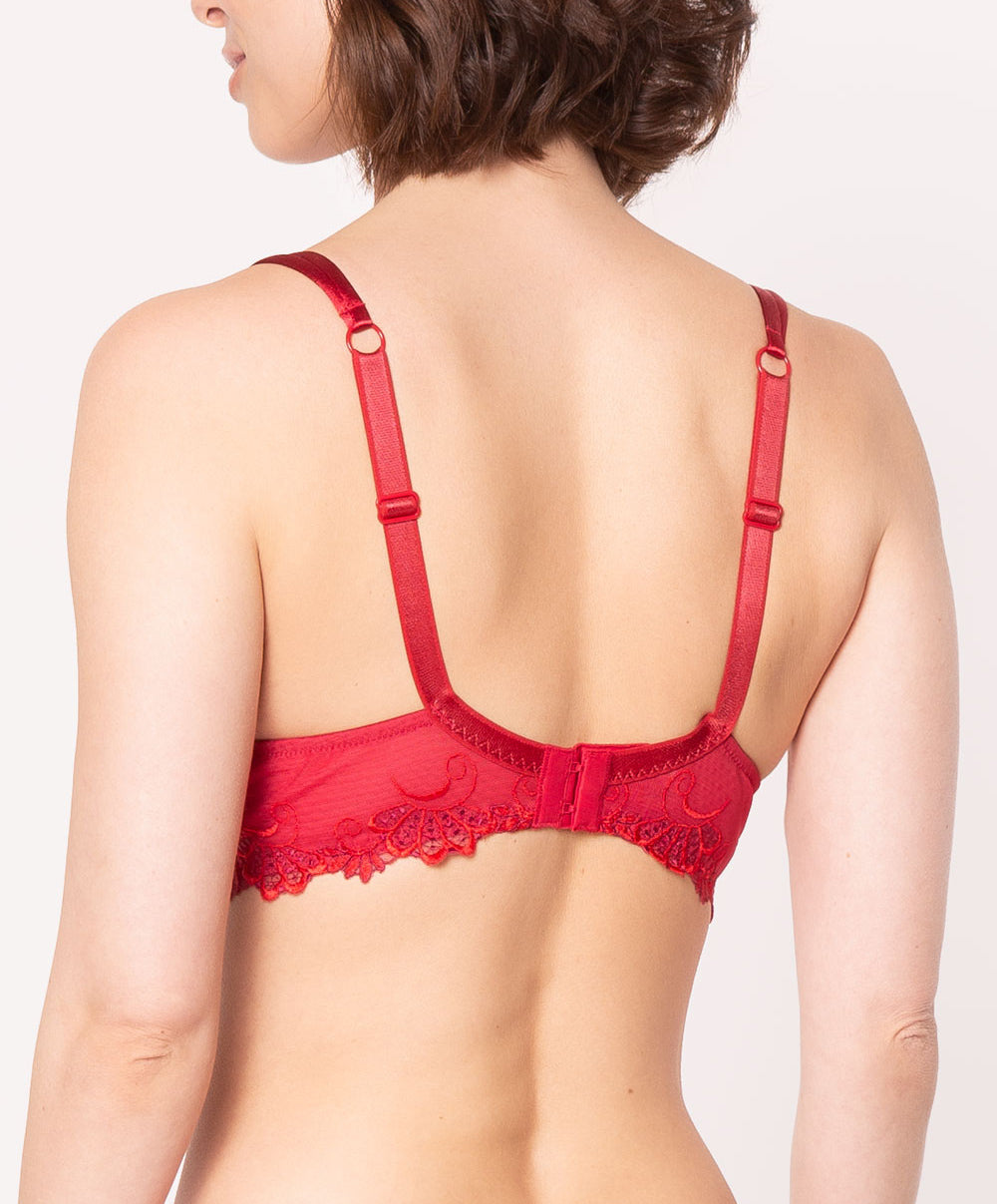 Soutien-gorge armature Lise Charmel Dressing Floral rouge ACC6088-DS