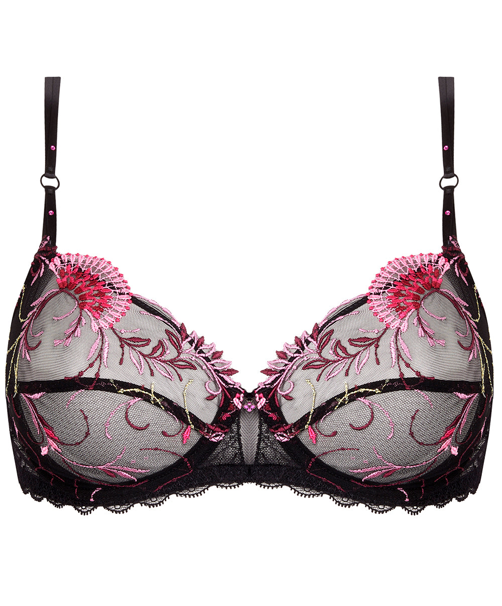 Soutien-gorge armatures Lise Charmel Floraison Passion safran rose ACH6086-SR