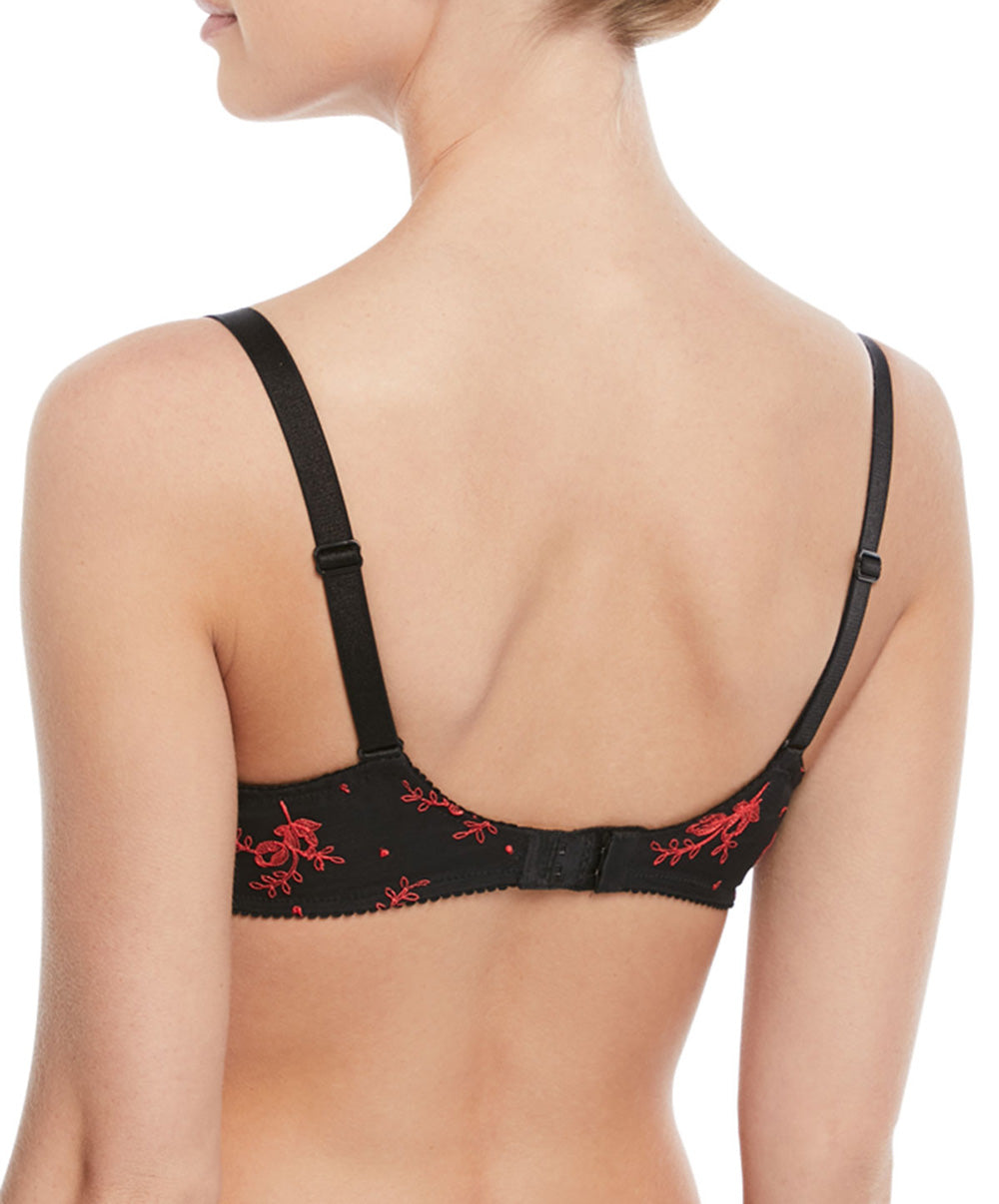 Soutien-gorge armature Lise Charmel Baisers de fleurs nuit amarante
