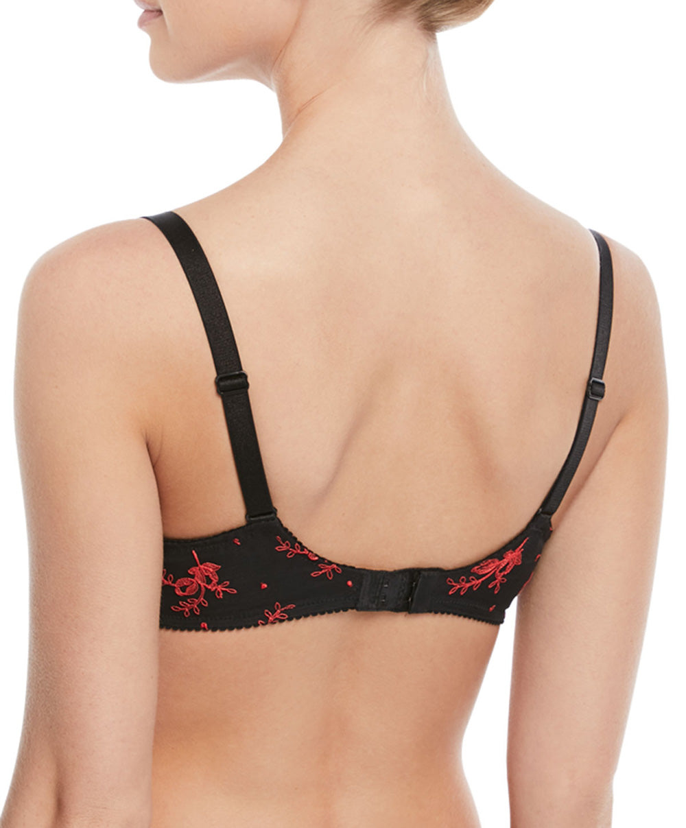 Soutien-gorge armature Lise Charmel Baisers de fleurs nuit amarante