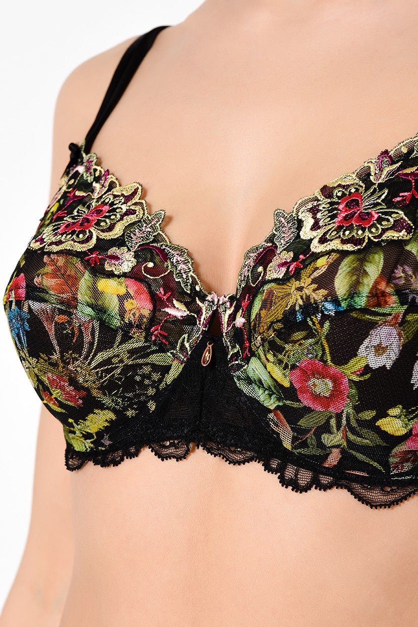Soutien-gorge armature fleurs de jungle Lise Charmel coloré