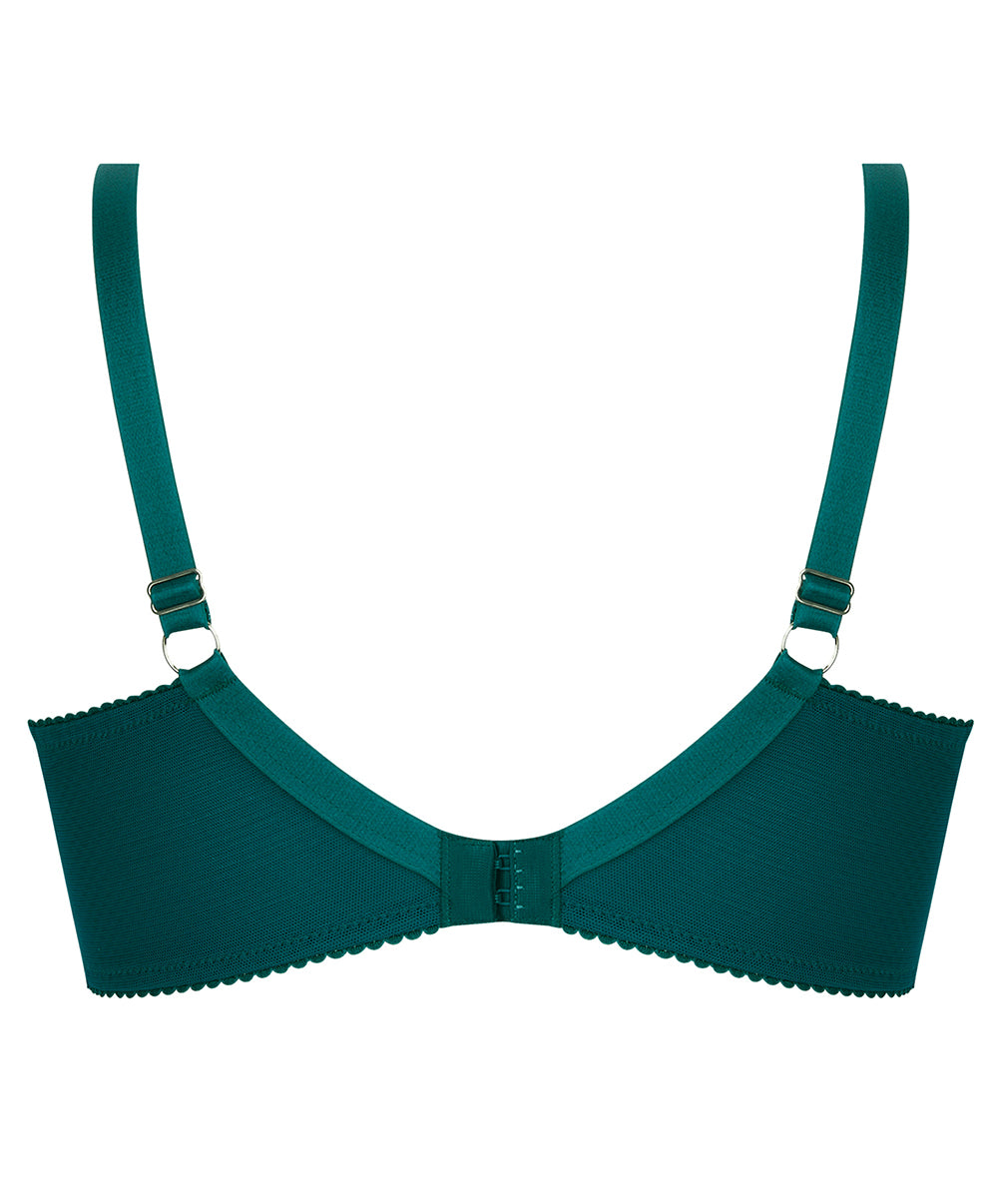 Soutien-gorge armatures grande taille "Bien-être" Lise Charmel Sublime en Dentelle vert princesse ACH6113-VP