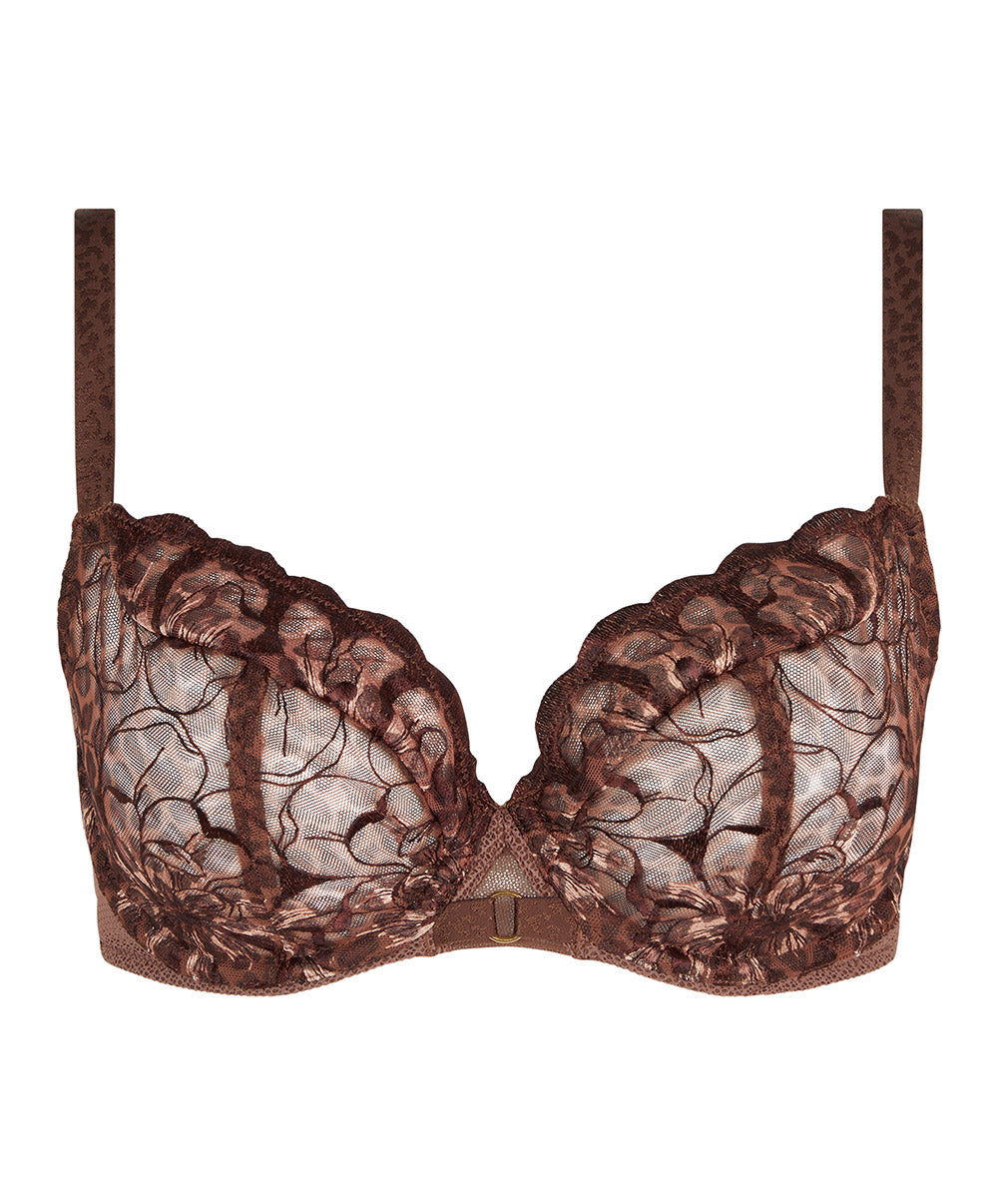 Soutien-gorge armaturé enveloppant Chantelle Fleurs imprimé léo C12M10-0WF