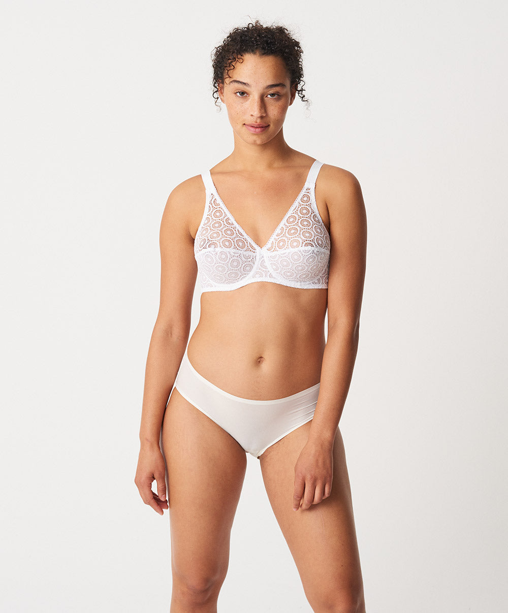 Soutien-gorge armaturé enveloppant Chantelle Fête blanc C19600-010