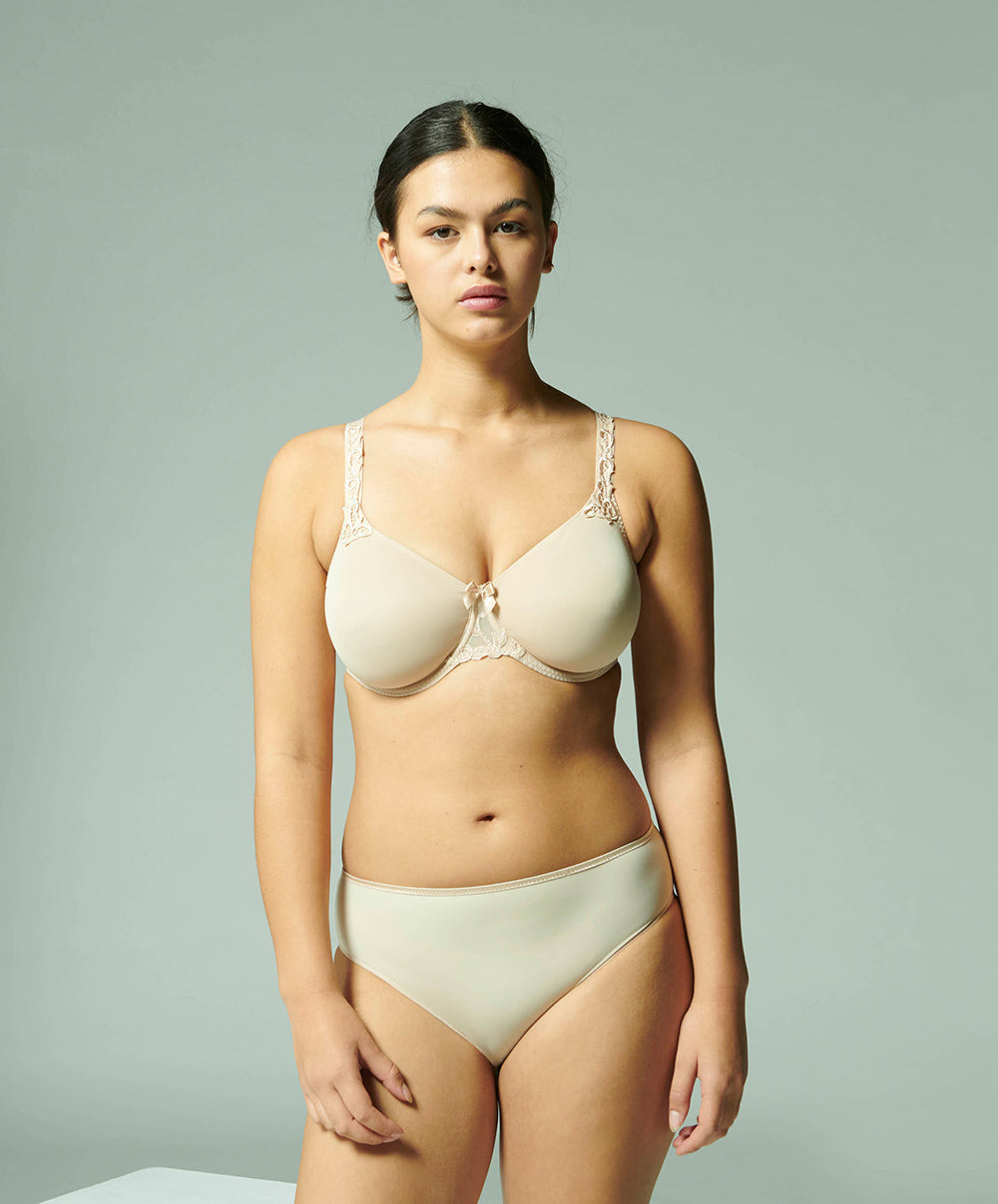 Soutien-gorge armatures moulé rigide Simone Pérèle Andora peau rosée 131382-739