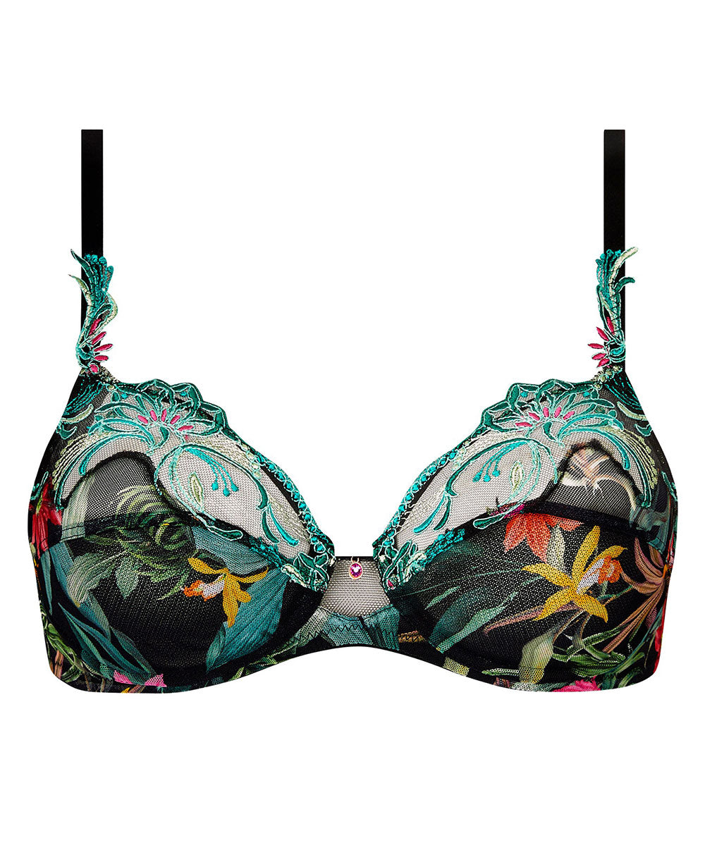 Soutien-gorge armatures Lise Charmel Fleurs Étoiles éclat étoile (noir et multicolore) ACH6096-EE