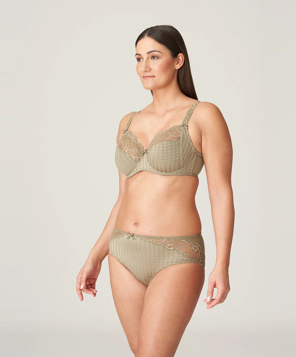 Soutien-gorge armatures emboitant 3 parties dentelle PrimaDonna Madison golden olive 0162120-0162121-GOO