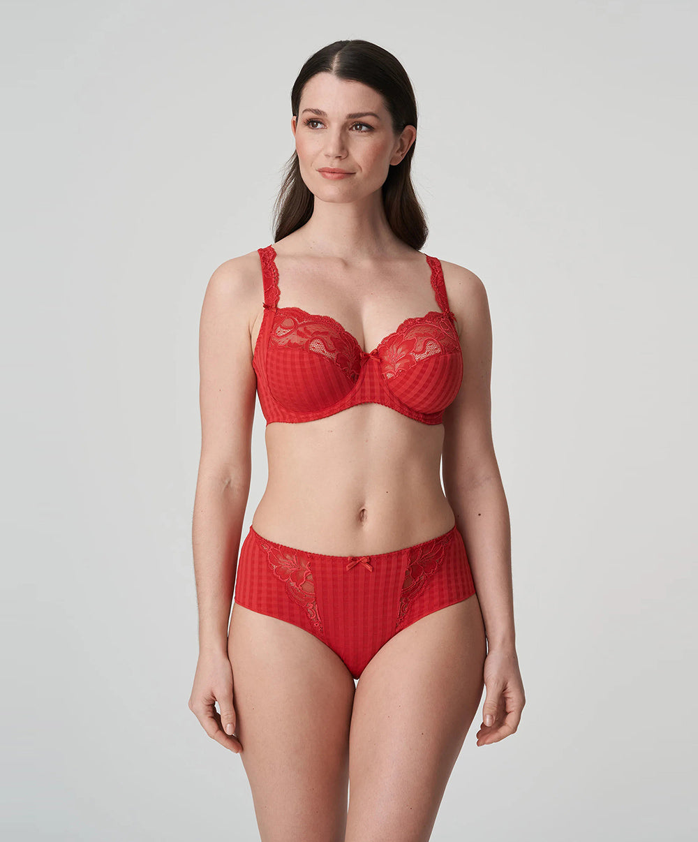 Soutien-gorge armatures emboitant 3 parties dentelle PrimaDonna Madison rouge scarlet 0162120-0162121-SCA