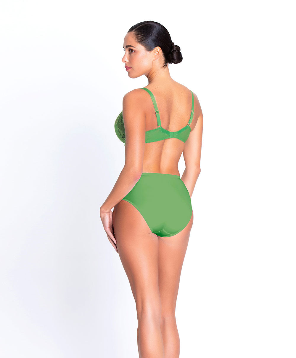 Soutien-gorge armatures grande taille "Bien-être" Lise Charmel Dressing Floral émeraude BCC6188-DE