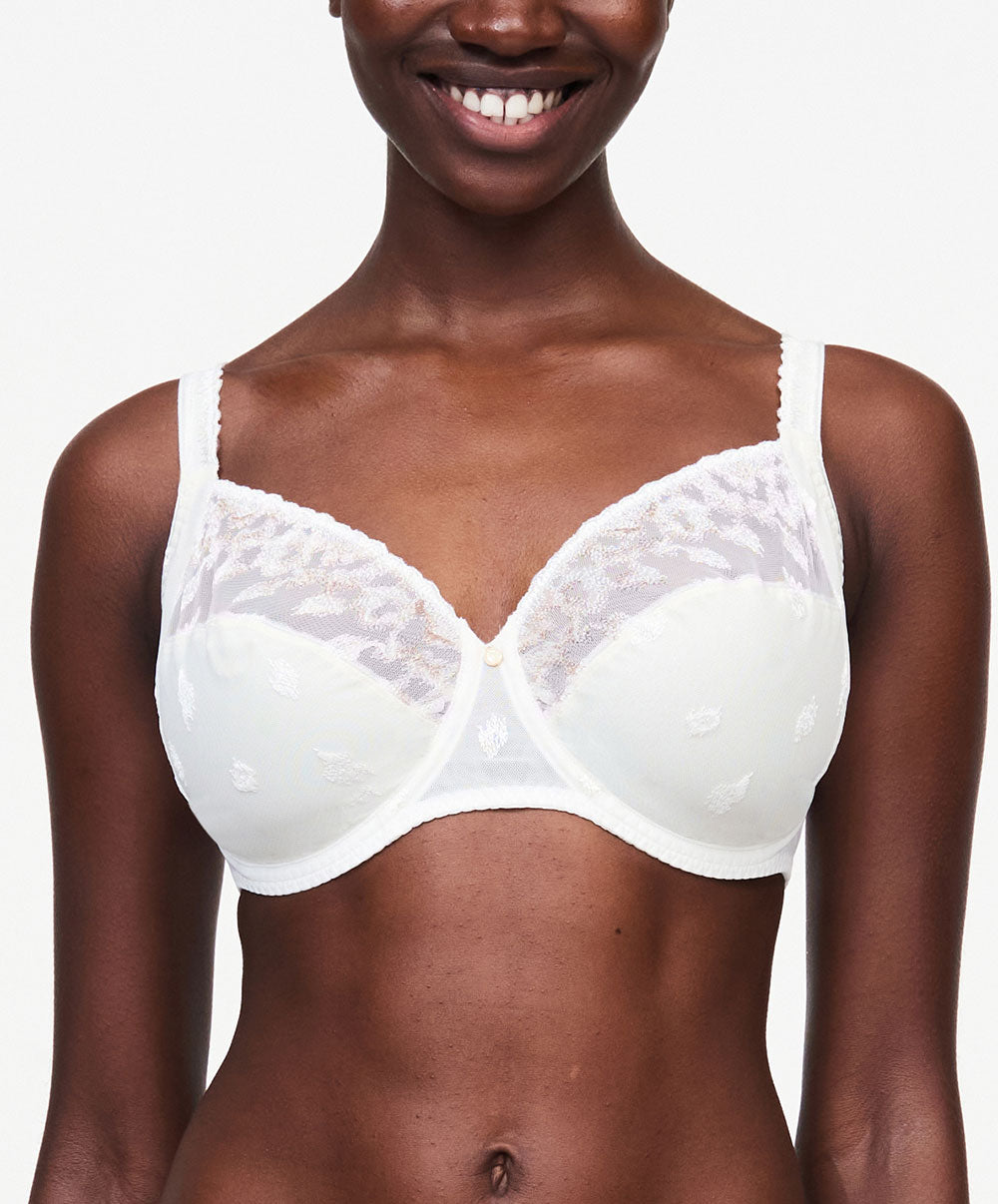 Soutien-gorge armatures très enveloppant Chantelle Bold Curve ivoire multicolore C13M10-0EN