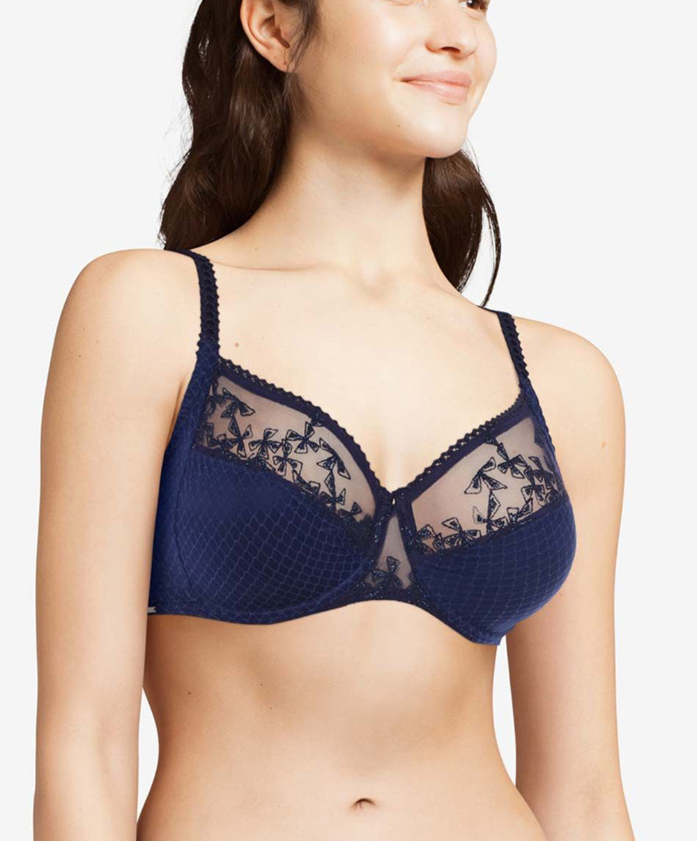 Soutien-gorge armatures très enveloppant Chantelle Instants saphir C13A10-0K4