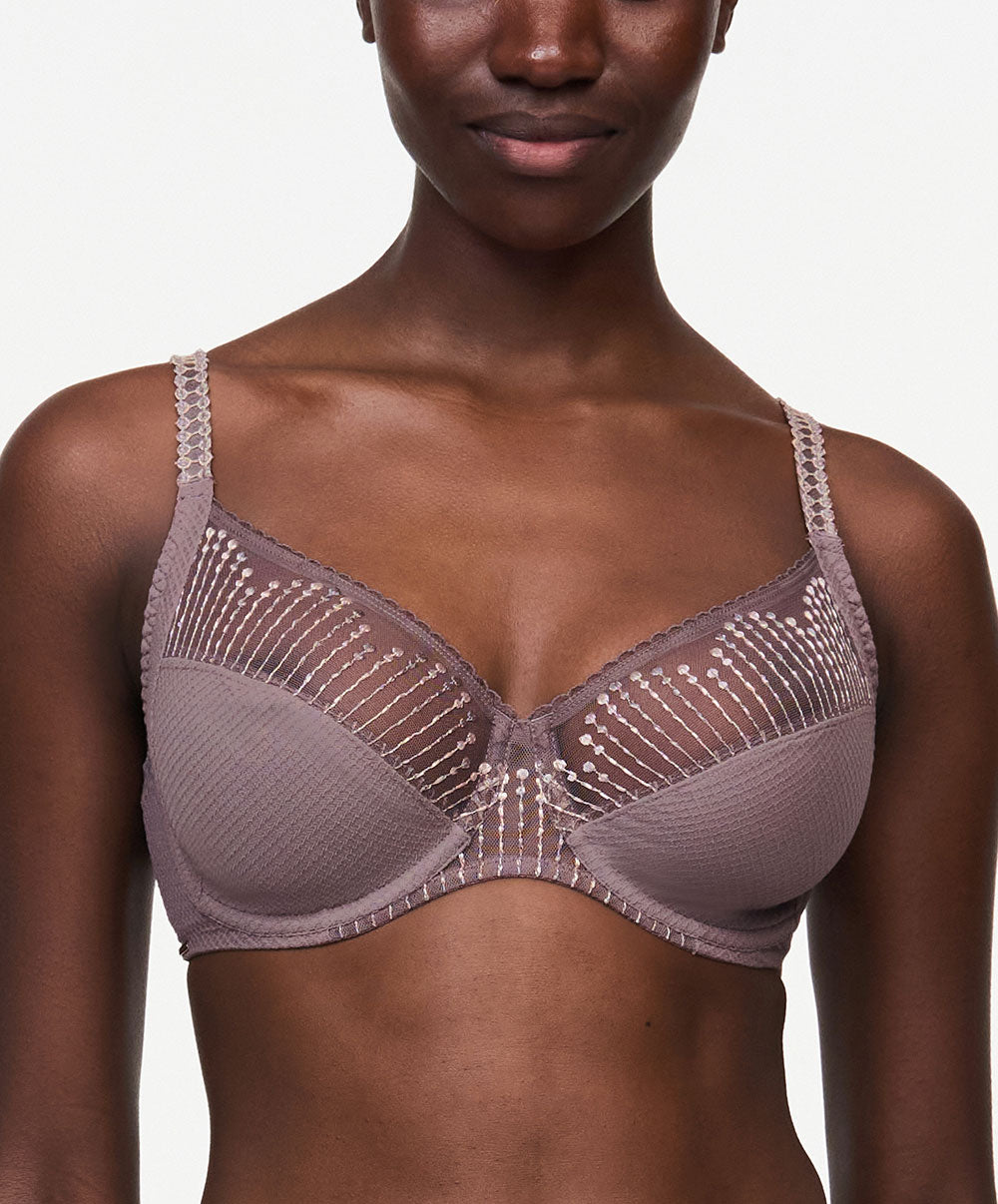 Soutien-gorge armatures grande taille Chantelle Luminesce terre d'ombre sauvage C19K10-0C1