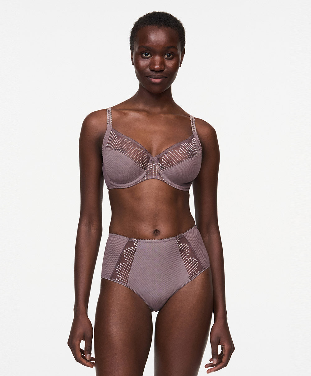 Soutien-gorge armatures grande taille Chantelle Luminesce terre d'ombre sauvage C19K10-0C1