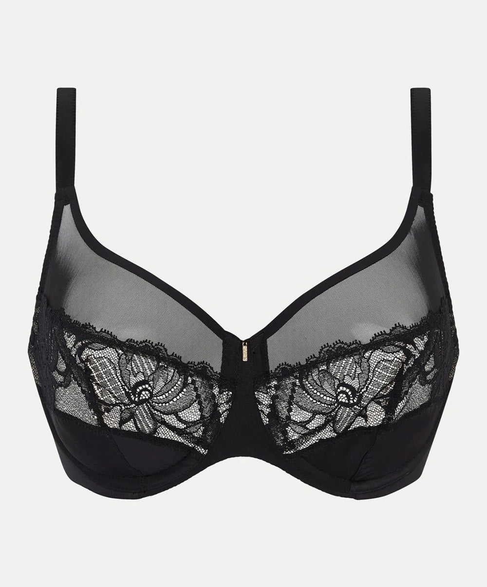 Soutien-gorge armatures très enveloppant Chantelle Orangerie Dream noir C17Q10-011