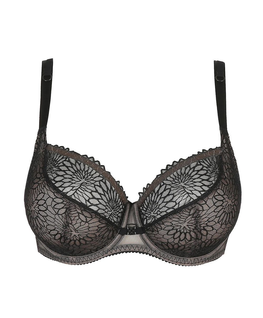 Soutien-gorge balconnet coupe tulipe PrimaDonna Sophora noir 0163184-0163185-ZWA