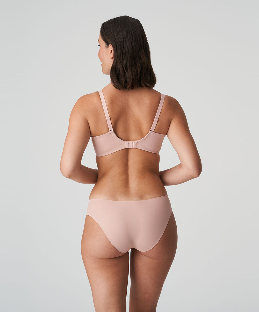 Soutien-gorge balconnet grande taille rembourré lisse invisible à armatures PrimaDonna Figuras rose poudré 0263252-PWD