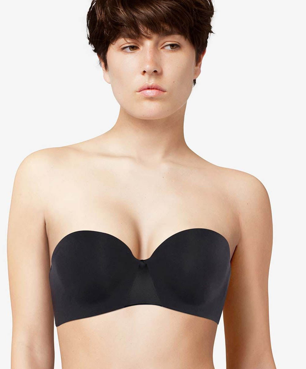 Soutien-gorge invisible bandeau coque Chantelle Essentiall Noir C15G50-011
