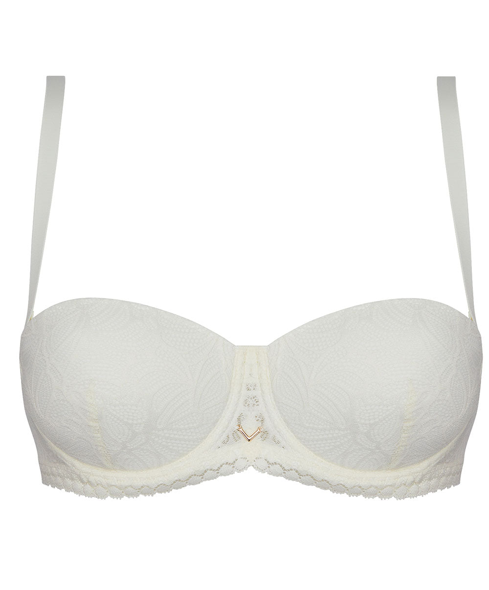 Soutien-gorge bandeau bretelles amovibles Antigel de Lise Charmel Atelier Séduction écru nacre ECH5657-EN