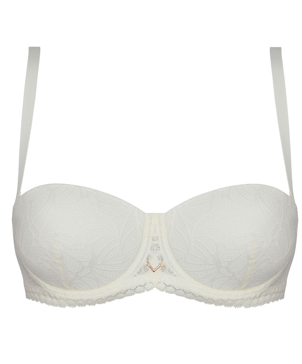 Soutien-gorge bandeau bretelles amovibles Antigel de Lise Charmel Atelier Séduction écru nacre ECH5657-EN