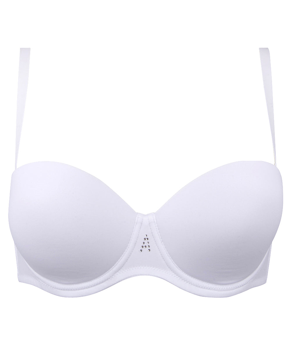 Soutien-gorge bandeau bretelles amovibles Antigel de Lise Charmel Culte Beauté blanc ECH5666-BL