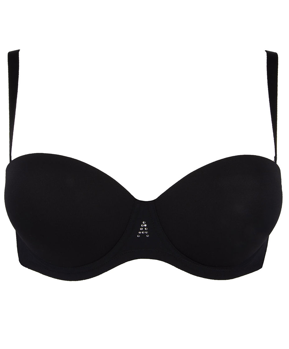 Soutien-gorge bandeau bretelles amovibles Antigel de Lise Charmel Culte Beauté noir ECH5666-NO