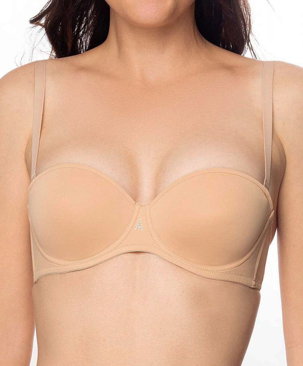 Soutien-gorge bandeau bretelles amovibles Antigel de Lise Charmel Culte Beauté skin rosé ECH5666-SR