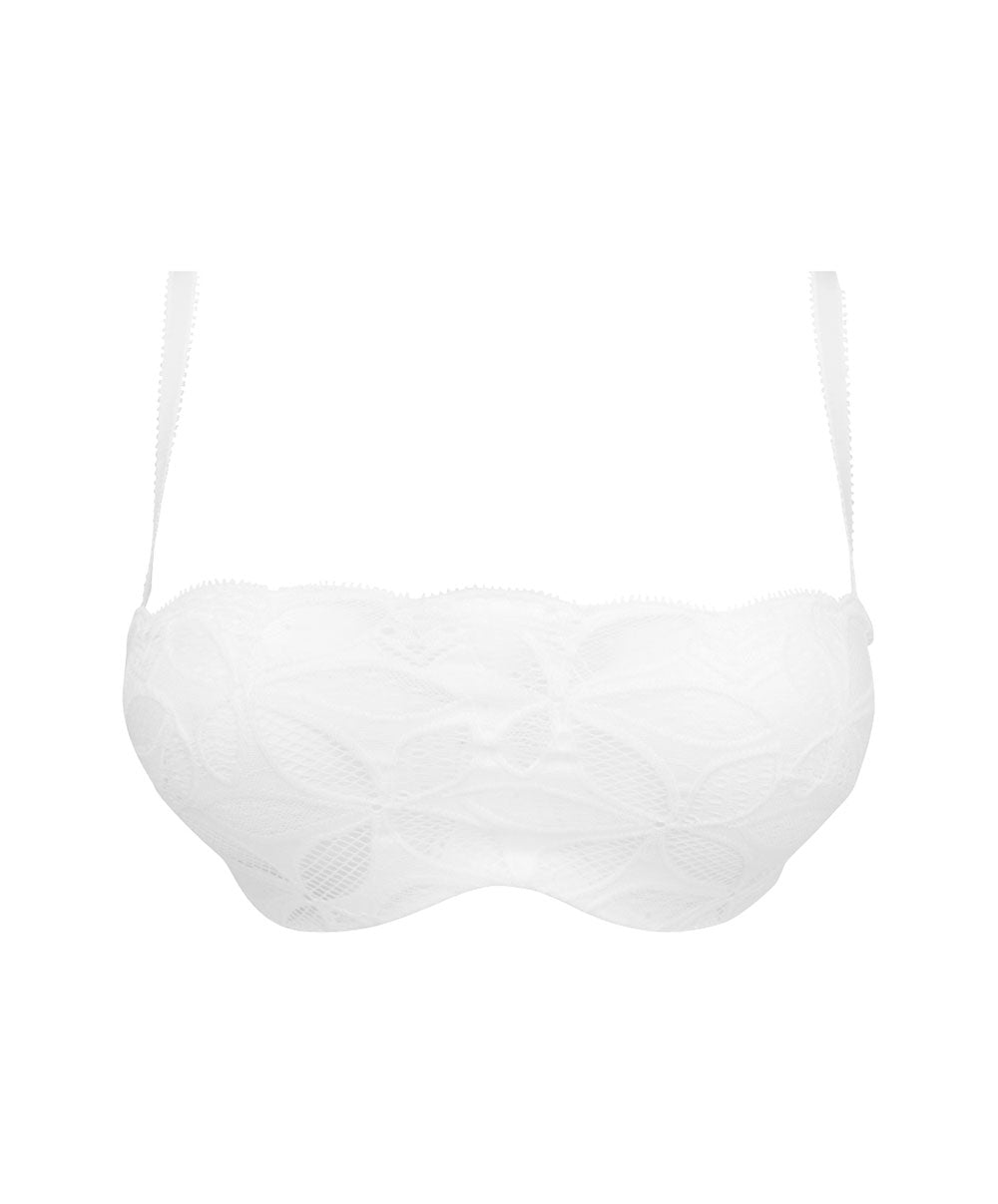 Soutien-gorge bandeau bretelles amovibles Antigel de Lise Charmel Stricto Sensuelle blanc ECH5617-BL