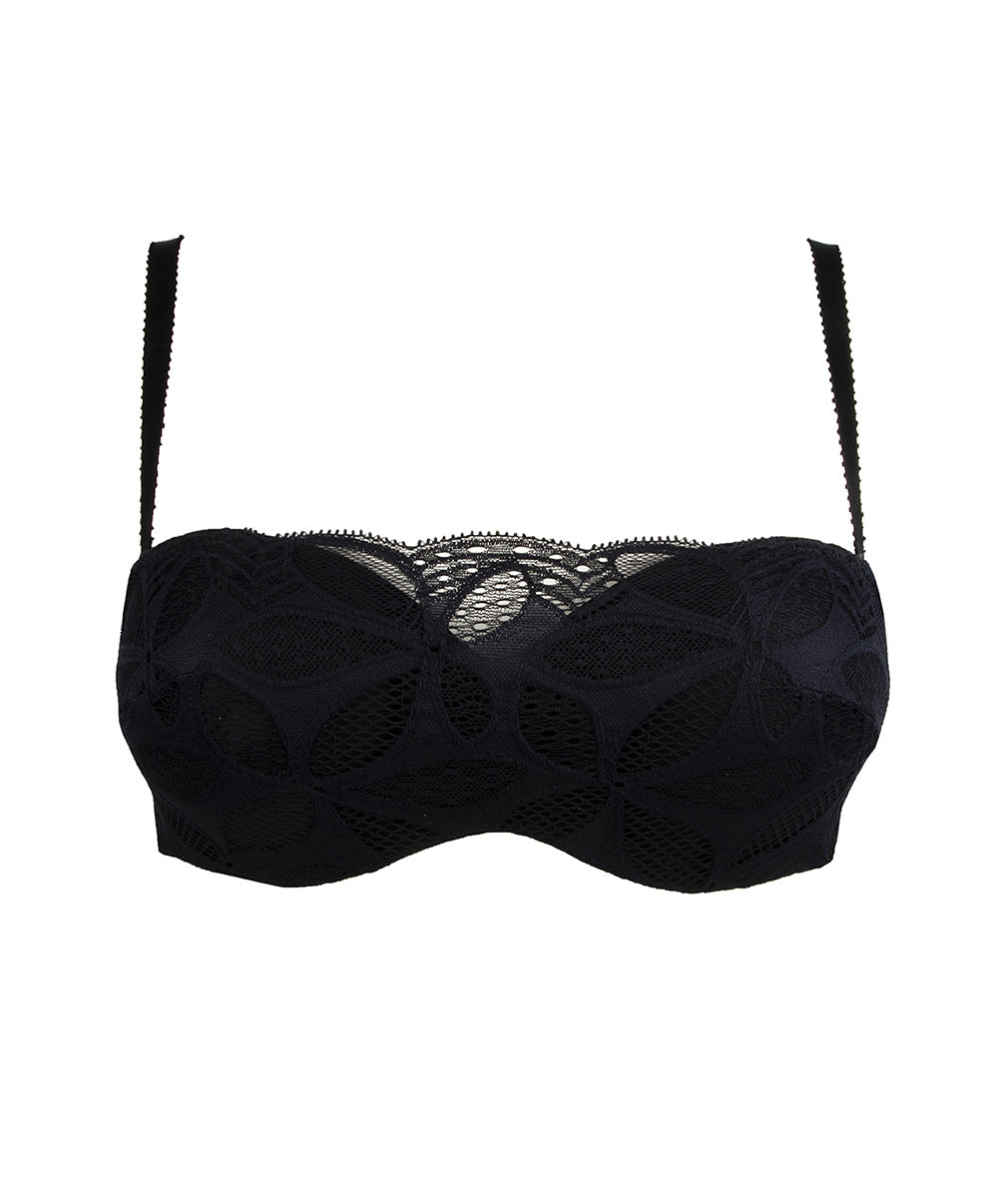 Soutien-gorge bandeau bretelles amovibles Antigel de Lise Charmel Stricto Sensuelle noir ECH5617-NO-9