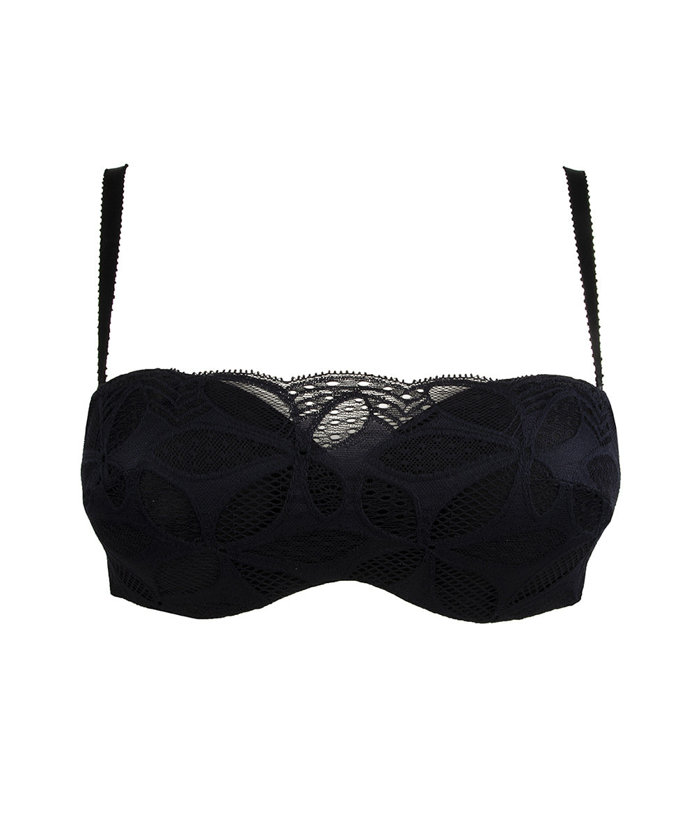 Soutien-gorge bandeau bretelles amovibles Antigel de Lise Charmel Stricto Sensuelle noir ECH5617-NO-9