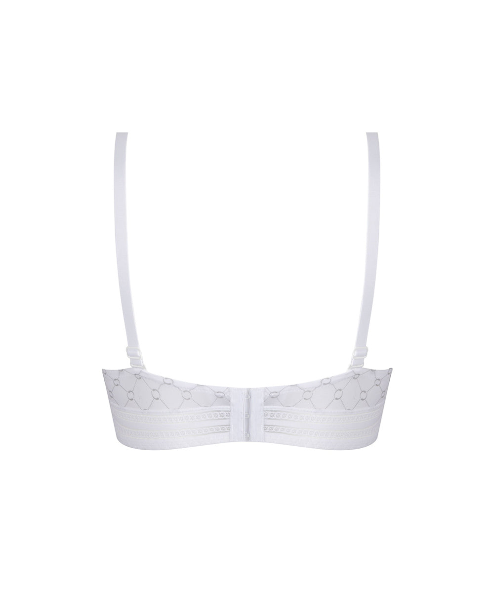 Soutien-gorge bandeau bretelles amovibles Antigel de Lise Charmel Bijou du jour blanc ECH5632-BB