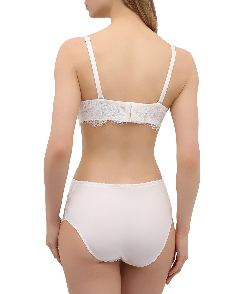 Soutien-gorge bandeau bretelles amovibles Lise Charmel Orchidée beauté Ecru nacre ACG5662-EN