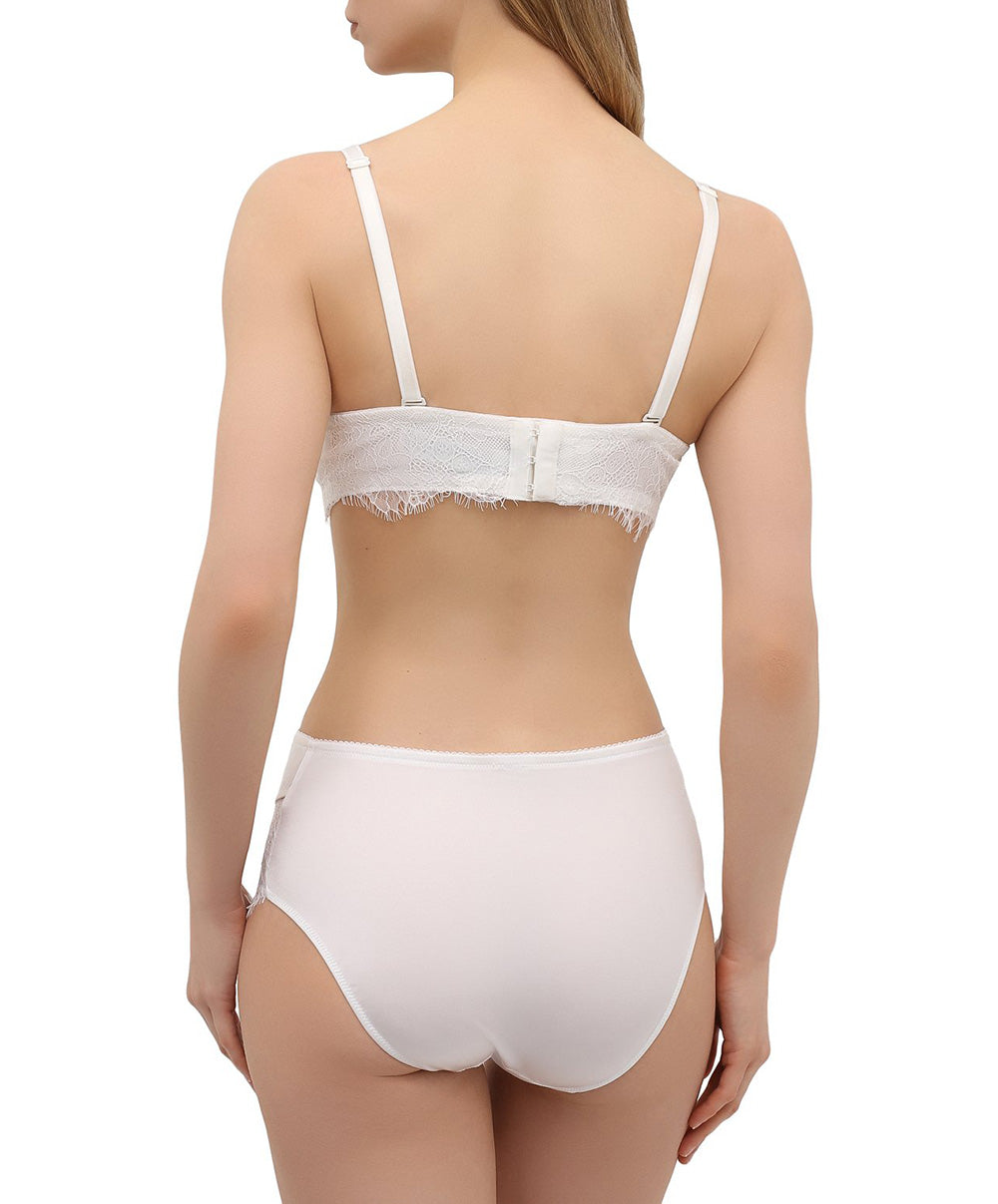 Soutien-gorge bandeau bretelles amovibles Lise Charmel Orchidée beauté Ecru nacre ACG5662-EN