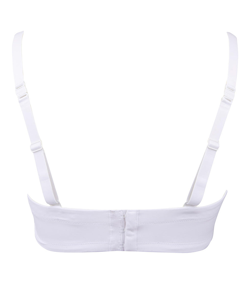 Soutien-gorge bandeau bretelles amovibles grande taille Antigel de Lise Charmel Culte Beauté blanc FCH5666-BL