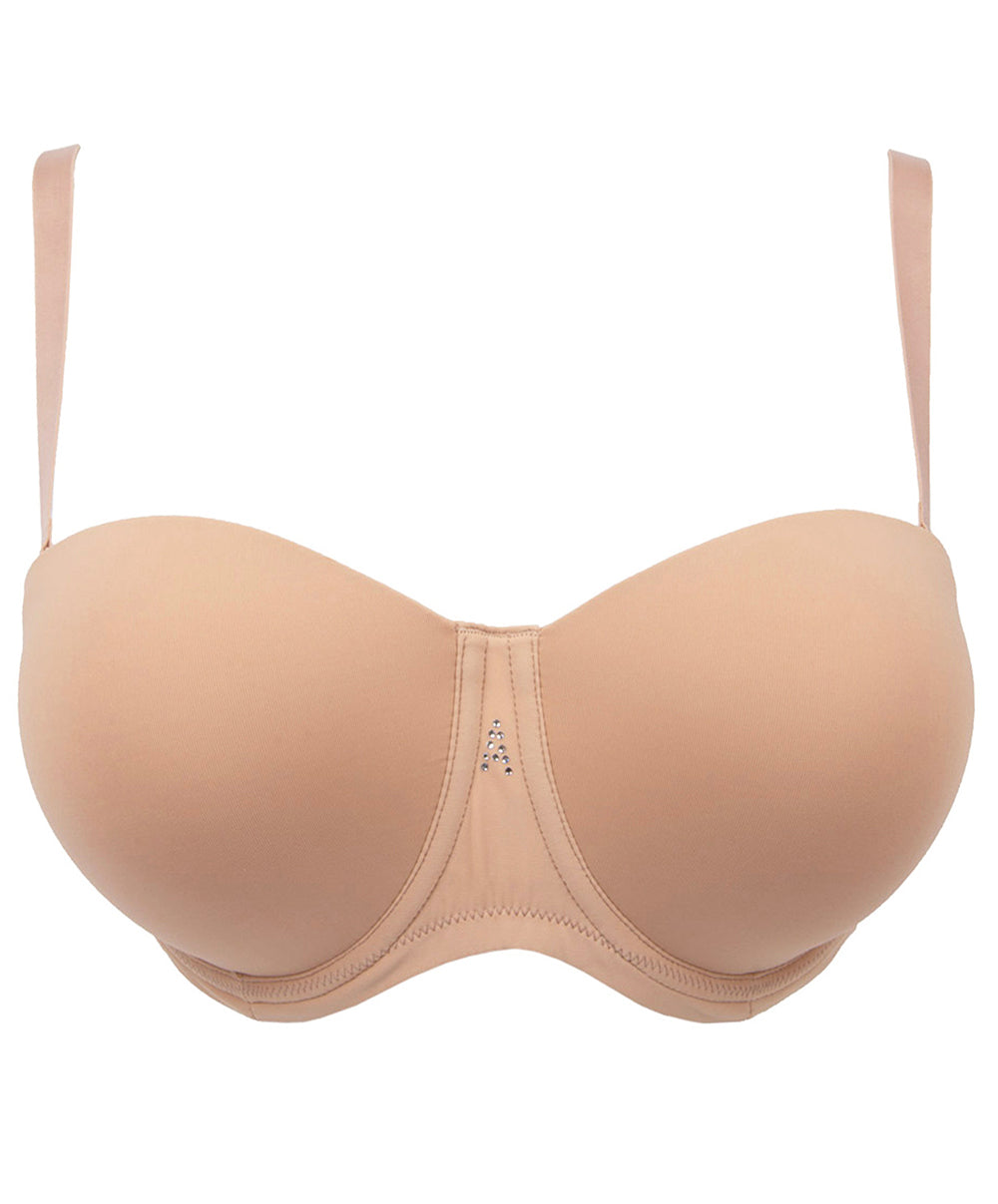 Soutien-gorge bandeau bretelles amovibles grande taille Antigel de Lise Charmel Culte Beauté skin rosé FCH5666-SR