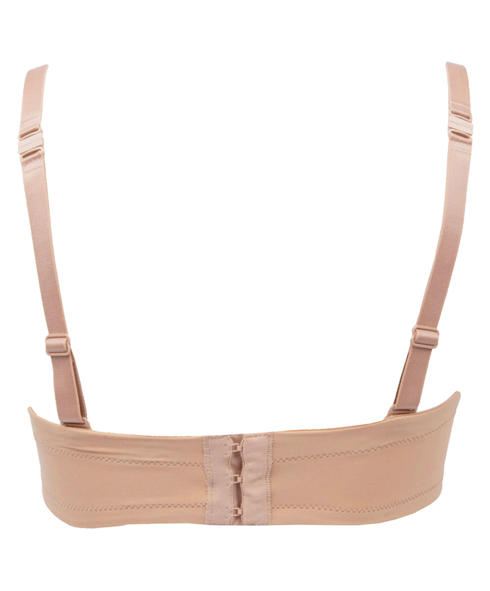 Soutien-gorge bandeau bretelles amovibles grande taille Antigel de Lise Charmel Culte Beauté skin rosé FCH5666-SR