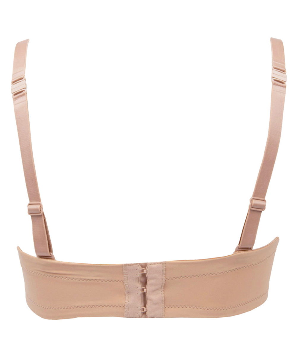 Soutien-gorge bandeau bretelles amovibles grande taille Antigel de Lise Charmel Culte Beauté skin rosé FCH5666-SR