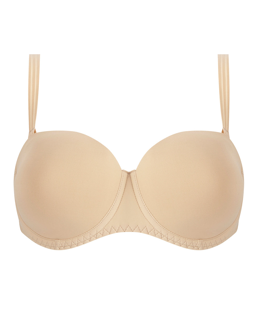 Soutien-gorge bandeau bretelles amovibles grande taille Antigel de Lise Charmel New Apesanteur skin rosé FCJ5614-SR 10
