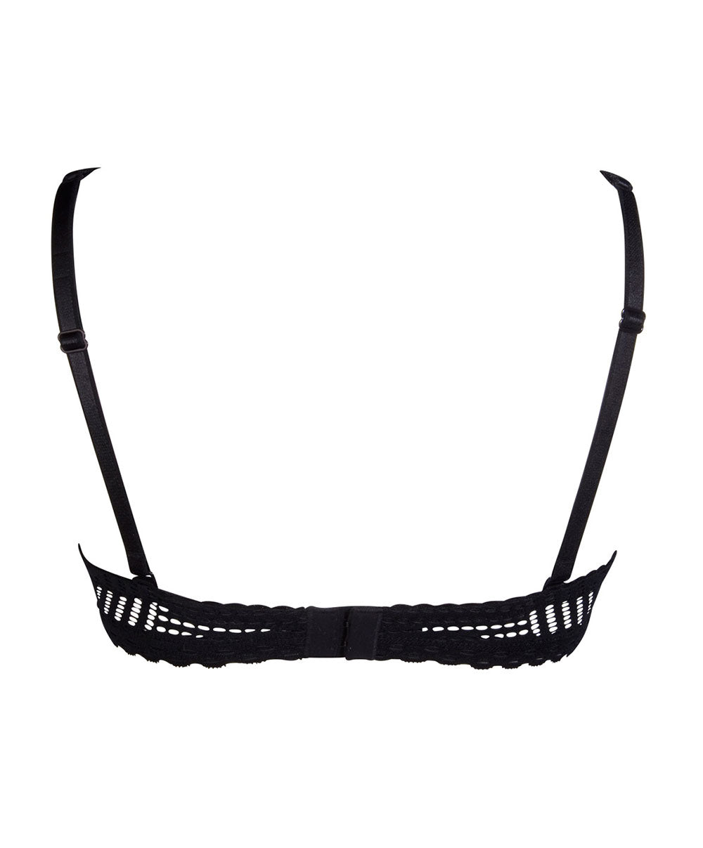 Soutien-gorge bandeau coque tressage graphic Antigel de Lise Charmel Noir ECC5637-8337-TN